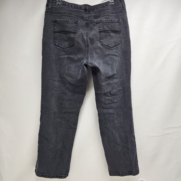 Bandolino Mandie Jeans 16W Dark Wash Straight Leg Made in Indonesia 34x26 - Picture 7 of 16